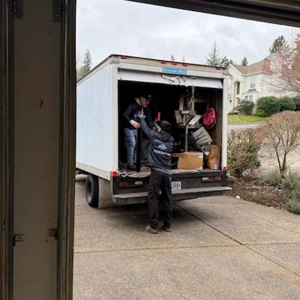 junk throw junk removal team working in Portland